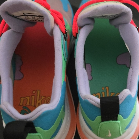 Nike Women Air Max 270 React - Blue, Green, Pink - Picture 7 of 8